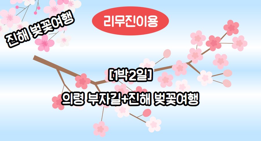 [리무진-1박]진해 군항제 벚꽃+호암생가 